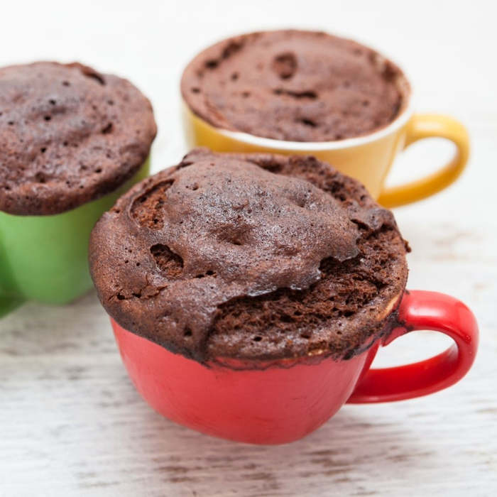 Receta para hacer Mug cake - Bizcocho a la taza microondas