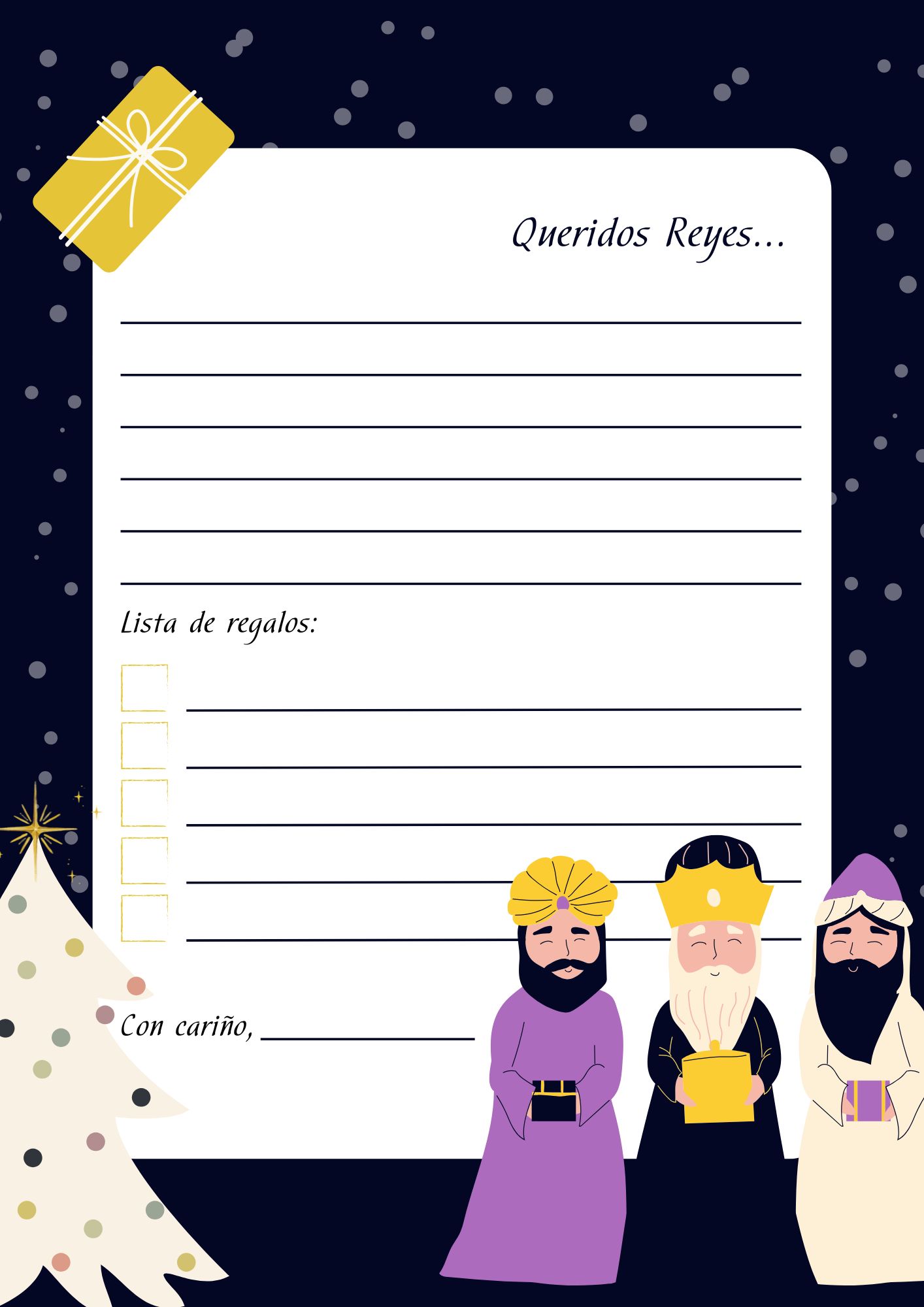 cartas para los reyes magos