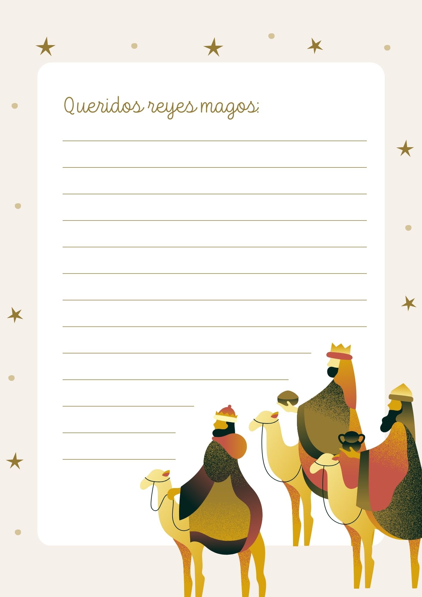 cartas para los reyes magos