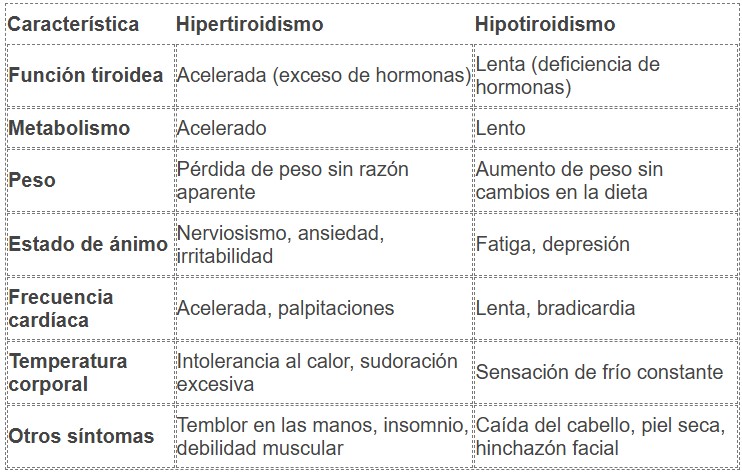 Hipertiroidismo vs. Hipotiroidismo: ¿Cuál es la diferencia?